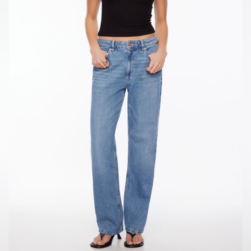 Dynamite Mika Relaxed Straight Mid Rise Jeans